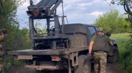 Боевики ВСУ создали очередную реактивную установку кустарного производства