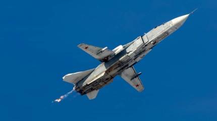 Су-24 ВКС РФ осуществили полёт над бельгийским кораблём