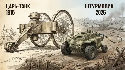 В зоне СВО тестируют наземный дрон «Штурмовик» с колёсной схемой «Царь-танка»