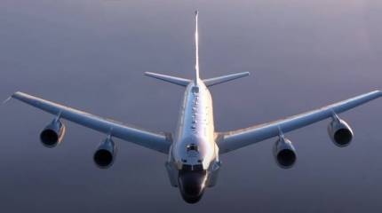Американский самолёт RC-135V провёл разведку Донбасса