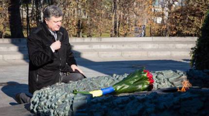 Порошенко поздравил Украину с 70-летием освобождения от фашизма словами о том, что украинцы воевали не только в Красной армии, но и в армиях США и Австралии