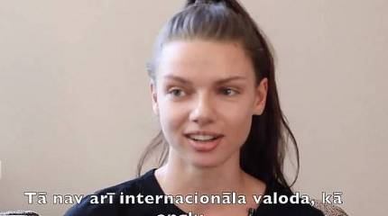 Милое личико на флаге латышских националистов