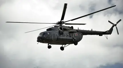Показана попытка перехвата российского Ми-8 оператором FPV-дрона ВСУ