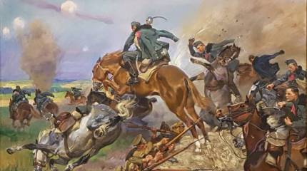 Охоту отбили почти сразу. Русская конница против австро-венгерской