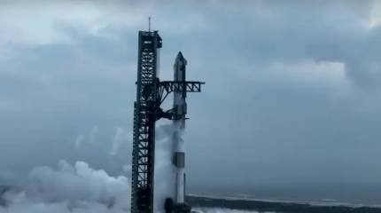 Первая ступень Starship впервые успешно совершила посадку на воду Мексиканского залива