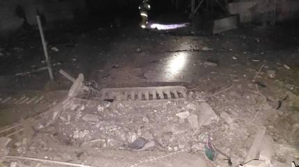 Крупный пожар вспыхнул в Киеве после прилёта «Гераней»