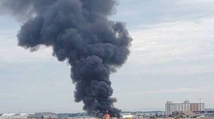 В США на территорию аэродрома рухнул B-17 "Летающая крепость"