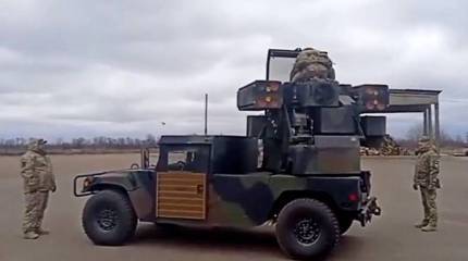 Тренировки украинской ПВО на собственном вертолете попали в кадр