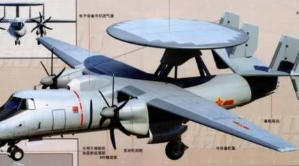 На палубе китайского авианосца Fujian замечены макеты самолетов ДРЛО KJ-600