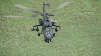 Очередная партия вертолетов Ми-35М поступила на авиабазу армейской авиации Южного военного округа