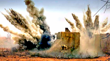 Беспилотник заснял ответный удар ДНР по позициям ВСУ