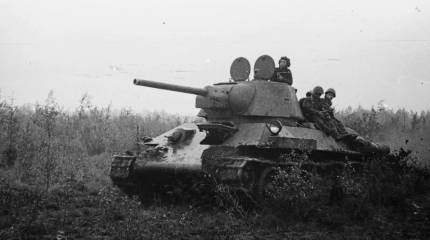 Танк Т-34-76 с гидравлической подвеской