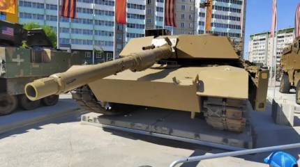 На выставке в Верхней Пышме представлена натовская трофейная техника, включая американский Abrams