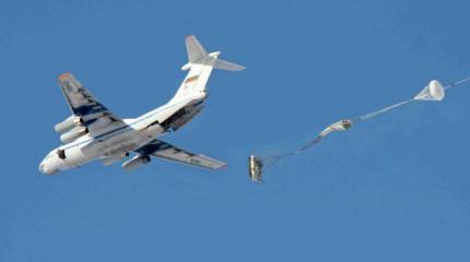 БМД при десантировании рухнула на землю под Улан-Удэ из-за проблем с парашютом