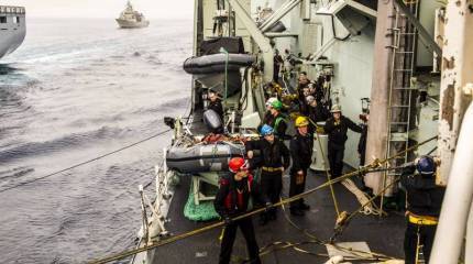 Канадский фрегат HMCS Fredericton был вынужден вернуться в норвежский порт после вспыхнувшего на борту пожара