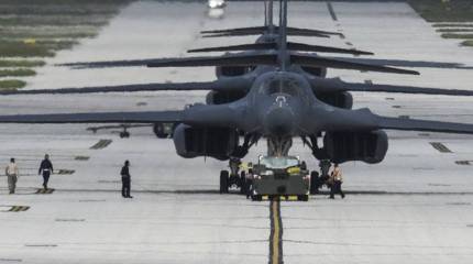 Аварийно севший бомбардировщик B-1 Lancer вернулся на авиабазу