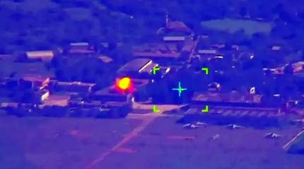 Показаны кадры удара БПЛА «Герань-2» по ПВД иностранных наёмников в Запорожской области