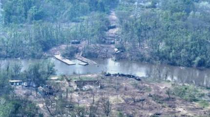 ВСУ приступили к оборудованию понтонных переправ через Северский Донец на Красно-Лиманском направлении