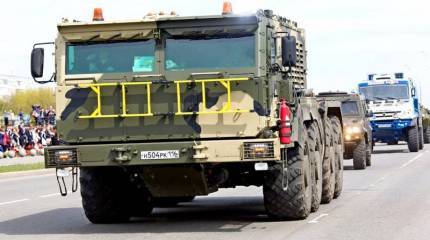 Первая публичная демонстрация новейших тягачей "Платформа-О"