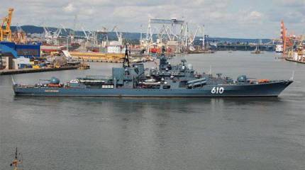 Начались специальные учения экипажей кораблей Балтийского флота в условиях базы