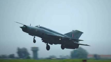 В Индии упал истребитель МиГ-21