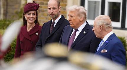 Пресса Британии: Трампа держали за стенами замка и показали странную церемонию