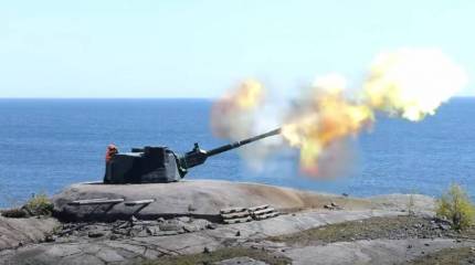 Финская береговая артиллерия отработала удар по кораблям