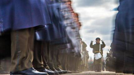 Наземная часть репетиции парада