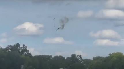 На авиашоу в штате Мичиган разбился самолет МиГ-23