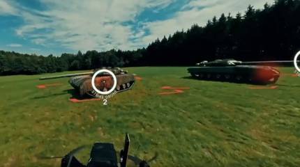 БПЛА с коллективной координацией: США показали атаку условных танков роем дронов