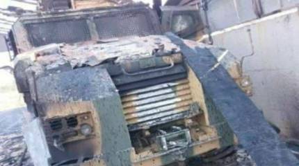 Колонна с бронеавтомобилями турецкого производства Kirpi морской пехоты ВМСУ была уничтожена на одном из направлений спецоперации