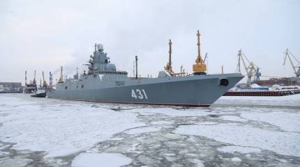 Фрегат "Адмирал флота Касатонов" завершил первый этап ходовых испытаний