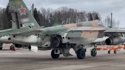 Российский летчик сумел посадить штурмовик Су-25, повреждённый украинской зенитной ракетой