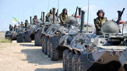 Киев в ответ на газовый ультиматум Москвы ответил военными учениями