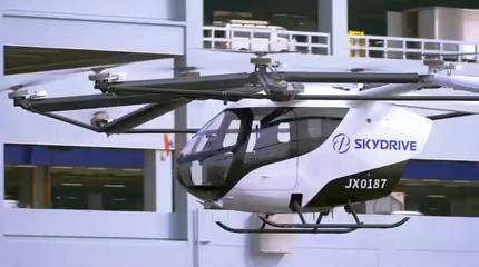 Показан полёт первого «летающего автомобиля» над Токийским заливом