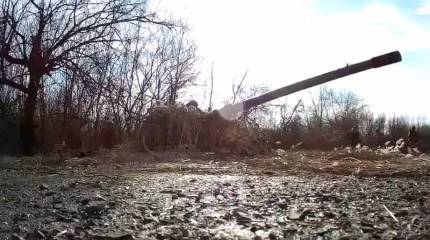 Точным ударом расчёт орудия МТ-12 «Рапира» уничтожил склад боеприпасов ВСУ под Дзержинском