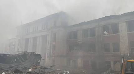 Показаны кадры последствий ударов «Гераней» по цехам сборки БПЛА в Харькове