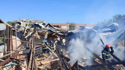 Украинские СМИ публикуют кадры последствий удара ВС РФ по полицейскому управлению в Кривом Роге