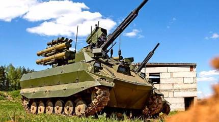 Боевой робототехнический комплекс «Уран-9». Инфографика