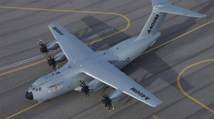 Испытания транспортных А400М будут продолжены