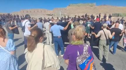 В Армении прошла акция протеста против присутствия российских военных на базе в Гюмри