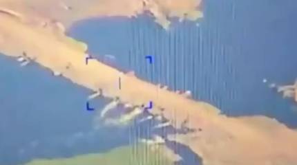 Опубликованы кадры уничтожения переправы ВСУ через Оскол на Купянском направлении