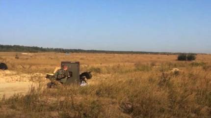 Появилось видео стрельбы из-за бронепластины на испытаниях автоматического гранатомёта на Украине