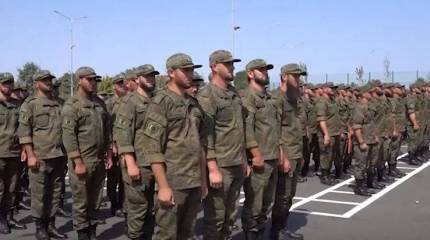 В Чечне завершилось формирование нового мотострелкового полка