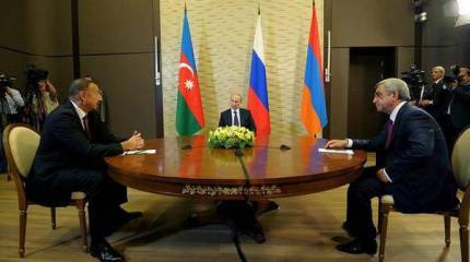 Президенты России, Армении и Азербайджана обсуждают урегулирование карабахского кризиса