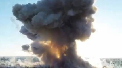 Израильская армия показала кадры уничтожения поста ХАМАС с ракетными установками на севере сектора Газа