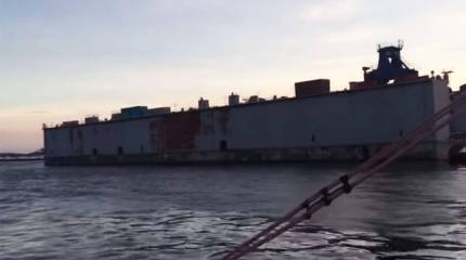 Прошёл год с момента обещаний поднять затонувший плавдок ПД-50