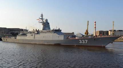 Корвет «Гремящий» вернулся на «Северную верфь»