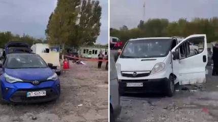 ВСУ обстреляли колонну гражданских машин, направлявшуюся из Запорожья на подконтрольную РФ территорию