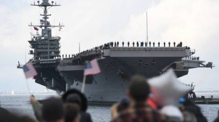 Американский телеканал: Авианосец Harry S. Truman ВМС США задержится в Европе для защиты союзников по НАТО